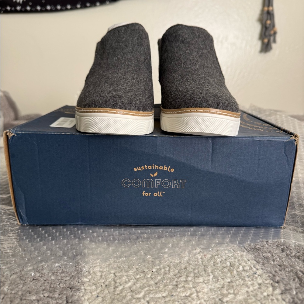 ❗️SOLD❗️Dr. Scholl’s Women’s Shoes 9.5M Charcoal Hidden Wedge If Only Slip On